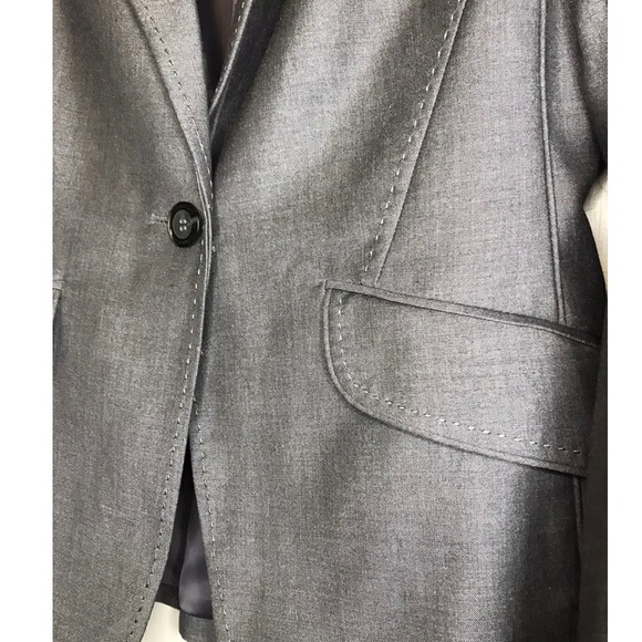 Charcoal Gray Calvin Klein Suit - Blazer + Skirt - Picture 9 of 11
